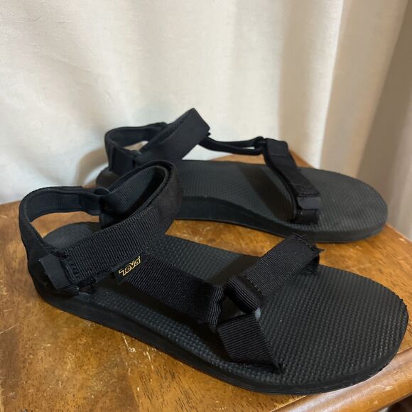 Teva Womens Size 8 Black Midform Universal Platform Sandals 1090969 Walking - Picture 1 of 10